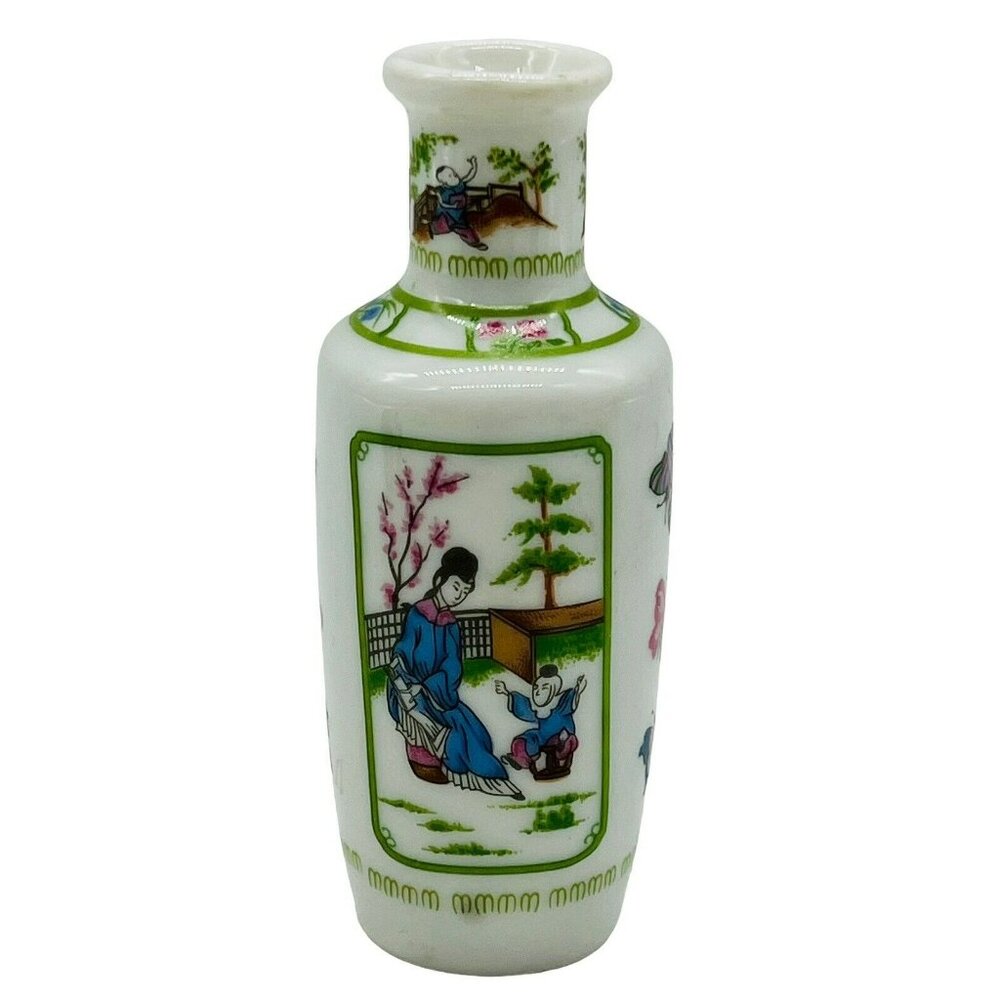 Franklin Mint‎ Geisha Butterfly Mini Imperial Collection Dynasty Vase 1980 Japan
